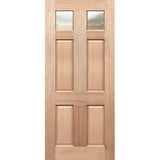 Colonial 6P GL Internal Door with 5mm clear glass panels and solid maple timber frame