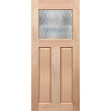 Colonial Classic-G Entrance Door with toughened cathedral glazing, made from solid maple timber