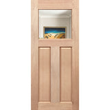 Colonial Classic-G entrance door with double-glazed clear glass, solid Pacific maple timber