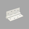Installation profile of a surface mount fixed pin butt hinge