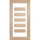Corinthian Lumina White Oak ALUMWS 5 entrance door shown front-on with a lever handle