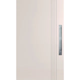 Corinthian Deco WS 3S Primed entrance door showing geometric square rout profile