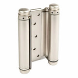 Front view of Zanda double action spring hinges