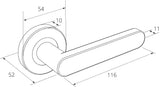 Zanda Duke Lever Handle on Rose - Futura Range