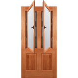 Wooden door with glass panels on a transparent background. EN804AO_Indoorviewwithglasswindowopen