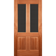 Wooden door with 2 glasses. EN804AO_Outdoorview.