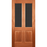 Wooden door with 2 glasses. EN804AO_Outdoorview.