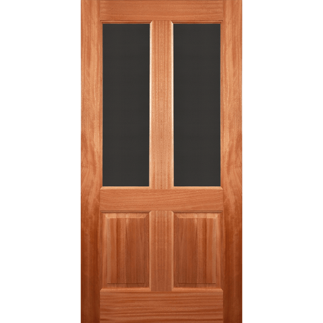 Wooden door with 2 glasses. EN804AO_Outdoorview.