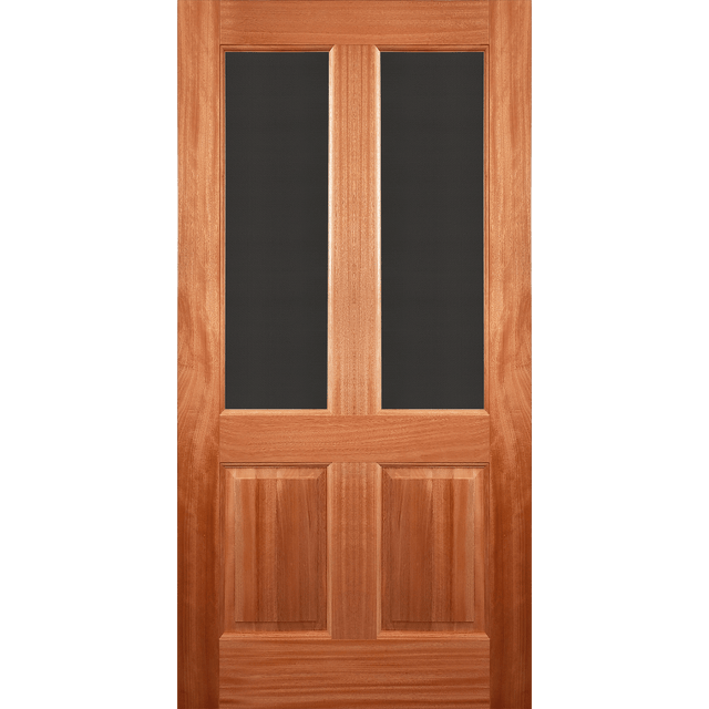 Wooden door with 2 glasses. EN804AO_Outdoorview.