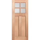 Edwardian-4L entrance door with translucent glazing and solid maple timber frame