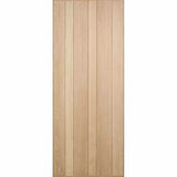Corinthian Elements ELEM A1 vertical asymmetrical entrance door in white oak veneer