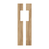 Two wooden planks on a transparent background. Emberwood-Pair