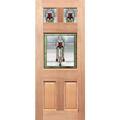 Federation Flat Top GL Entrance - English Rose-LL Triple Glazed