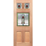Federation Flat Top GL Internal Door featuring English Rose LL design in solid maple timber with triple glazing