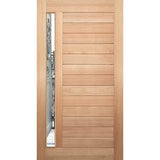 Four Seas FS-HG-Clear solid Merenti timber entrance door, full joinery construction