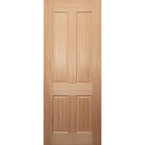 Four Seas OWT-014P entrance door shown closed, featuring a solid engineered timber construction with a light maple veneer finish