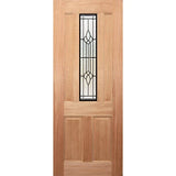 Four Seas OWT-04G Entrance Door, Triple Glazed 2TD/BK in solid engineered Meranti timber with maple veneer