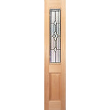 Four Seas OWT-04G SL Entrance sidelight door with triple glazed DIA CL/BK panels in solid engineered Meranti timber