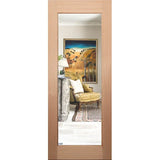 Four Seas OWT-023G Entrance Door in Clear finish, shown as a full solid Meranti timber panel door