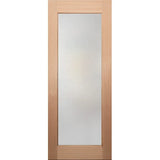 Four Seas OWT-023G entrance door with translucent glass panel in solid engineered Meranti timber
