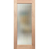 Crown Doors French V1G Narrowline glass internal door showing narrow reeded glass panels and solid timber frame