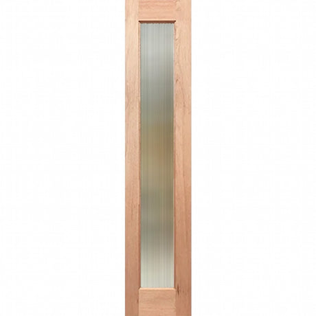 Four Seas OWT-023G SL Entrance Narrowline sidelight featuring a single translucent glass panel in solid Meranti timber
