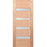 Grange 4G SQ Modern solid timber entrance door with translucent glazing
