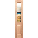 BAL19 Half French 3L1P sidelight with 5mm toughened clear glass and maple timber frame