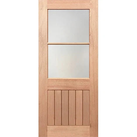 Half French 2L-VGroove Entrance - Double-glazed Translucent