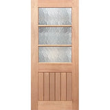 Half French 3L-VGroove Entrance - Toughened Cathedral