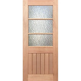 Half French 3L-VGroove Entrance - Toughened Flame