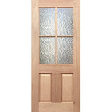Half French 4L2P Entrance - Toughened Flame