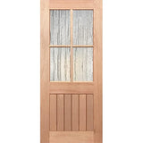 Half French 4L-VGroove Entrance - Toughened Seadrift