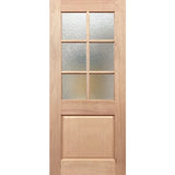 Half French 6L1P Entrance Door made of Spotswood solid maple timber