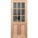 Half French 9L2P Entrance - Laminated Grey