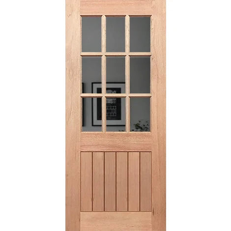 Half French 9L-VGroove Entrance - Laminated Grey