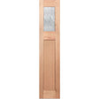 Hampton-1G solid timber entrance sidelight with toughened cathedral glazing