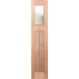 Hampton 3L VGroove solid timber entrance sidelight with clear acoustic glass