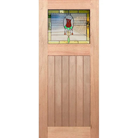 Hampton-1G-VGroove Entrance - English Rose-LL Triple Glazed