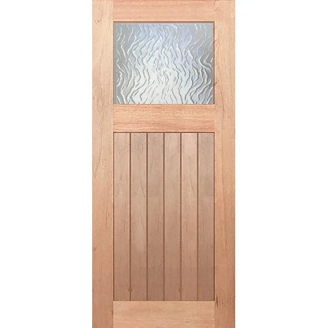 Hampton-1G-VGroove Entrance - Toughened Flame