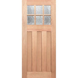 Hampton-6L Cathedral Solid Timber Entrance Door