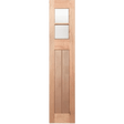 Wooden door with two glass panels on a transparent background Hampton_6L_SL_Entrance_Tanslucent
