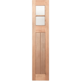 Wooden door with two glass panels on a transparent background Hampton_6L_SL_Entrance_Tanslucent