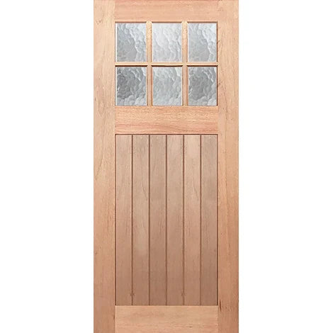 Hampton-6L-VGroove Entrance - Toughened Krystalite
