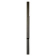 Rectangular metal door handle on a transparent background. HearthPlankHandle