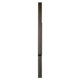 Rectangular metal door handle on a transparent background. HearthPlankHandle