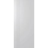 Hume Doors Accent HAG9 internal door featuring horizontal and vertical routed designs on a solid engineered timber panel