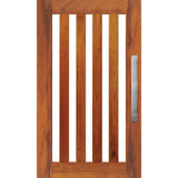 Corinthian Infinity INFWS 5VG entrance door featuring Merbau timber veneer with glass panels
