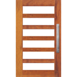 Corinthian Infinity INFWS 6G solid engineered timber entrance door with geometric glass panels