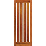 Corinthian Infinity INF 5VG entrance door with Merbau veneer and geometric glass panel detailing